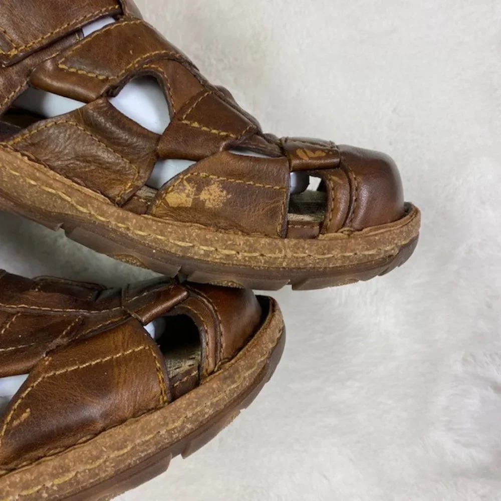 Born‎ Cabot III Leather Fisherman's Sandals, size 8